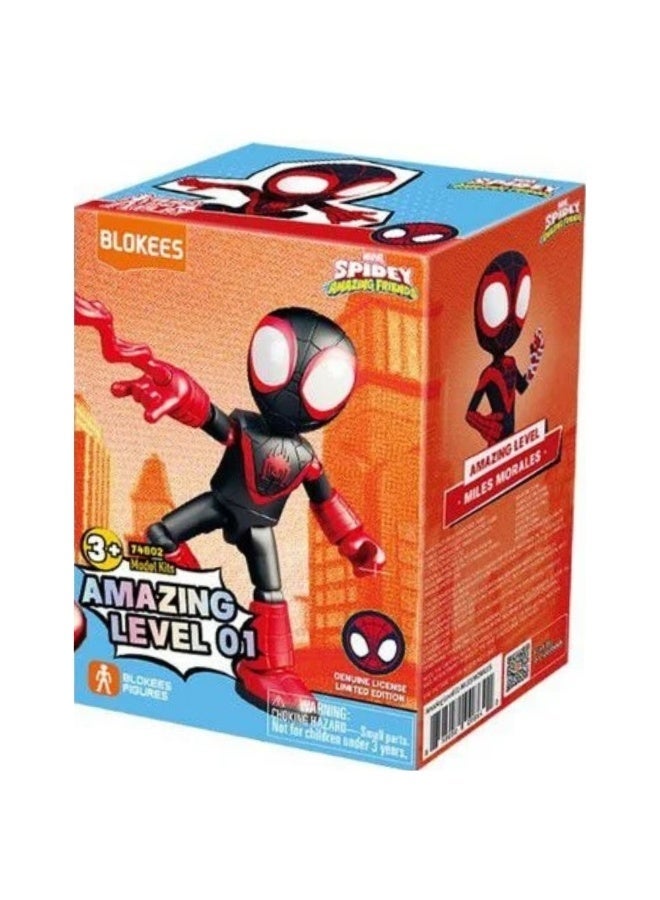BLOKEES Spider-Man Amazing Friends Building Kit | Miles Morales Collectible Action Figure Block Toy | STEM Construction Set for Kids 3+ | Licensed Marvel Model for Creative Play & Display - Image 3